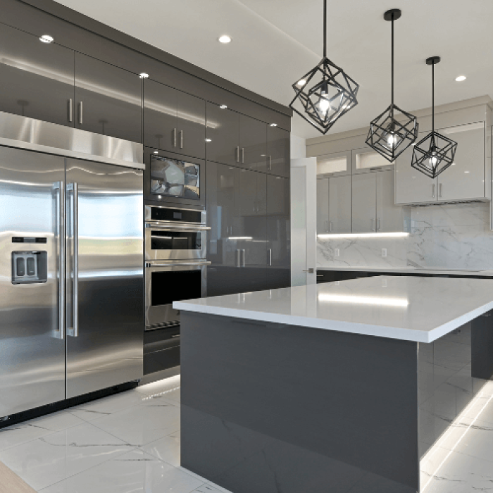 man in white long sleeve shirt and blue denim jeans standing on white metal ladder